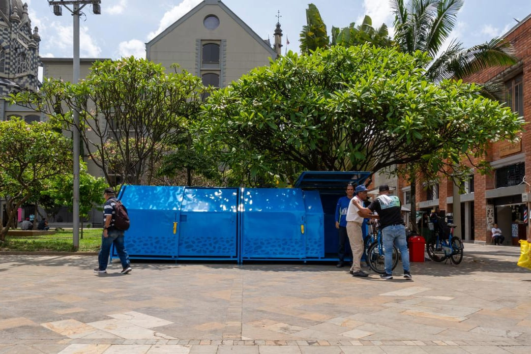 Estacion Manual EnCicla Plaza de Botero en Medellín